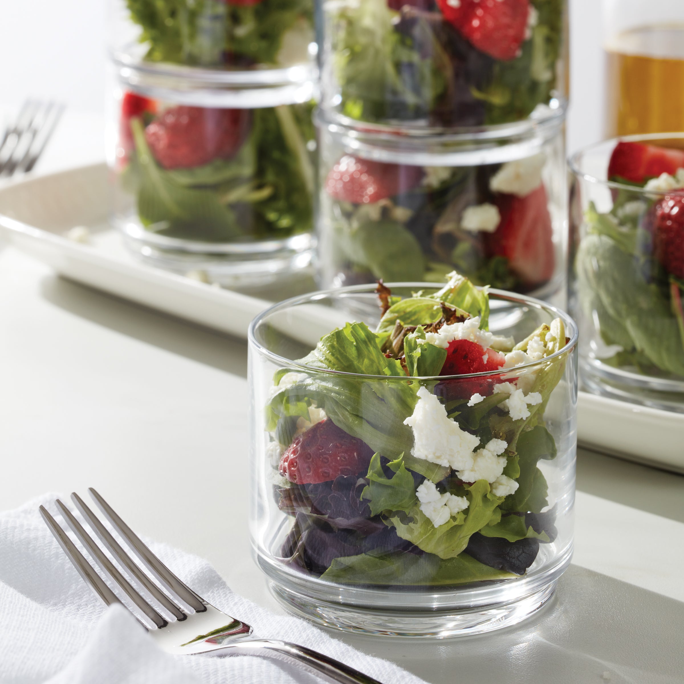 Lenox Fine Lenox Fine Tuscany Classics Stackable Clear Short Glasses, Set of 6 - Image 4