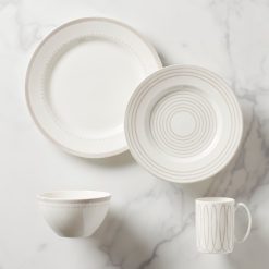 Lenox Fine Lenox Fine Charlotte Street Grey West 4-Piece Place Setting