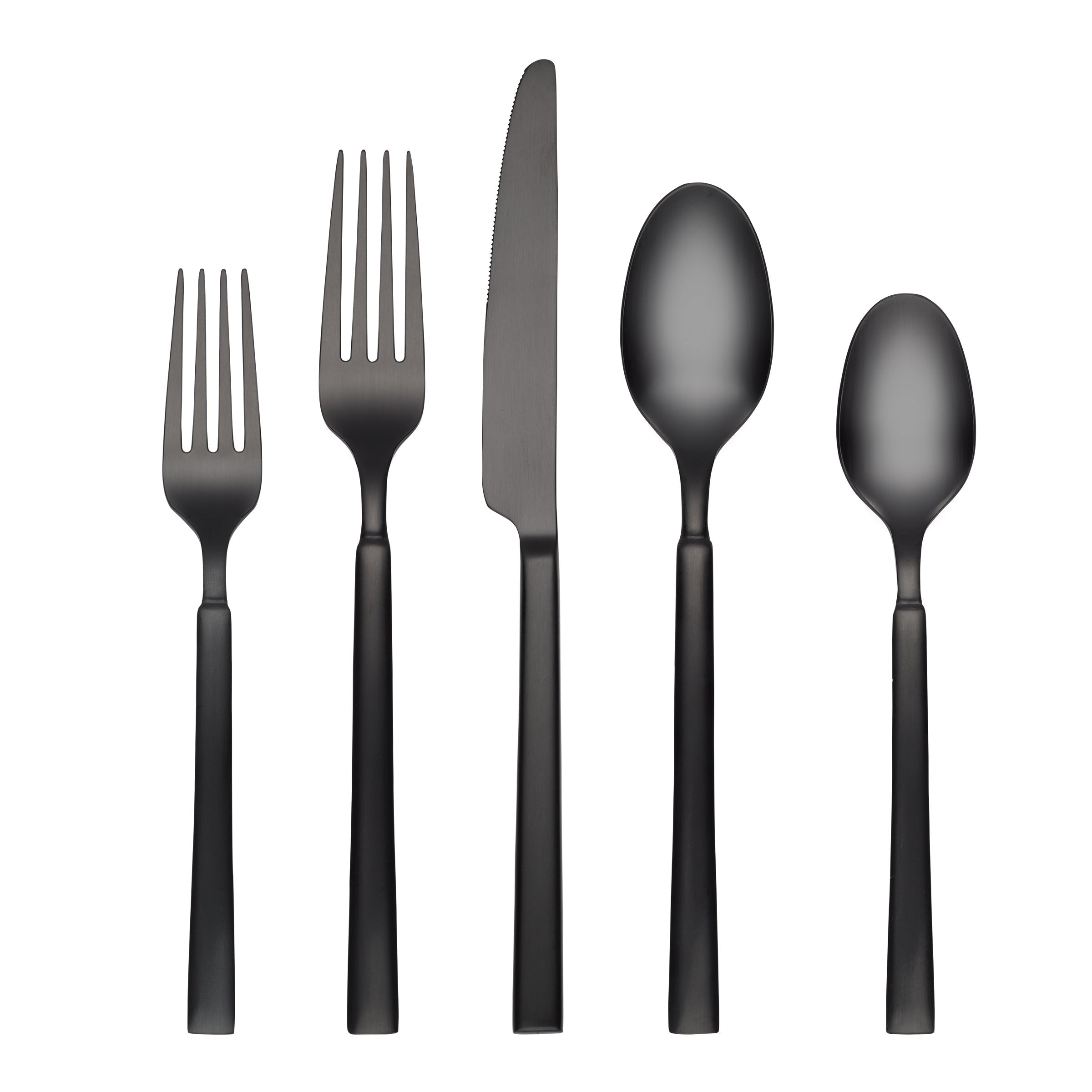 Lenox Fine Lenox Fine Gailann Black Satin 20-Piece Flatware Set