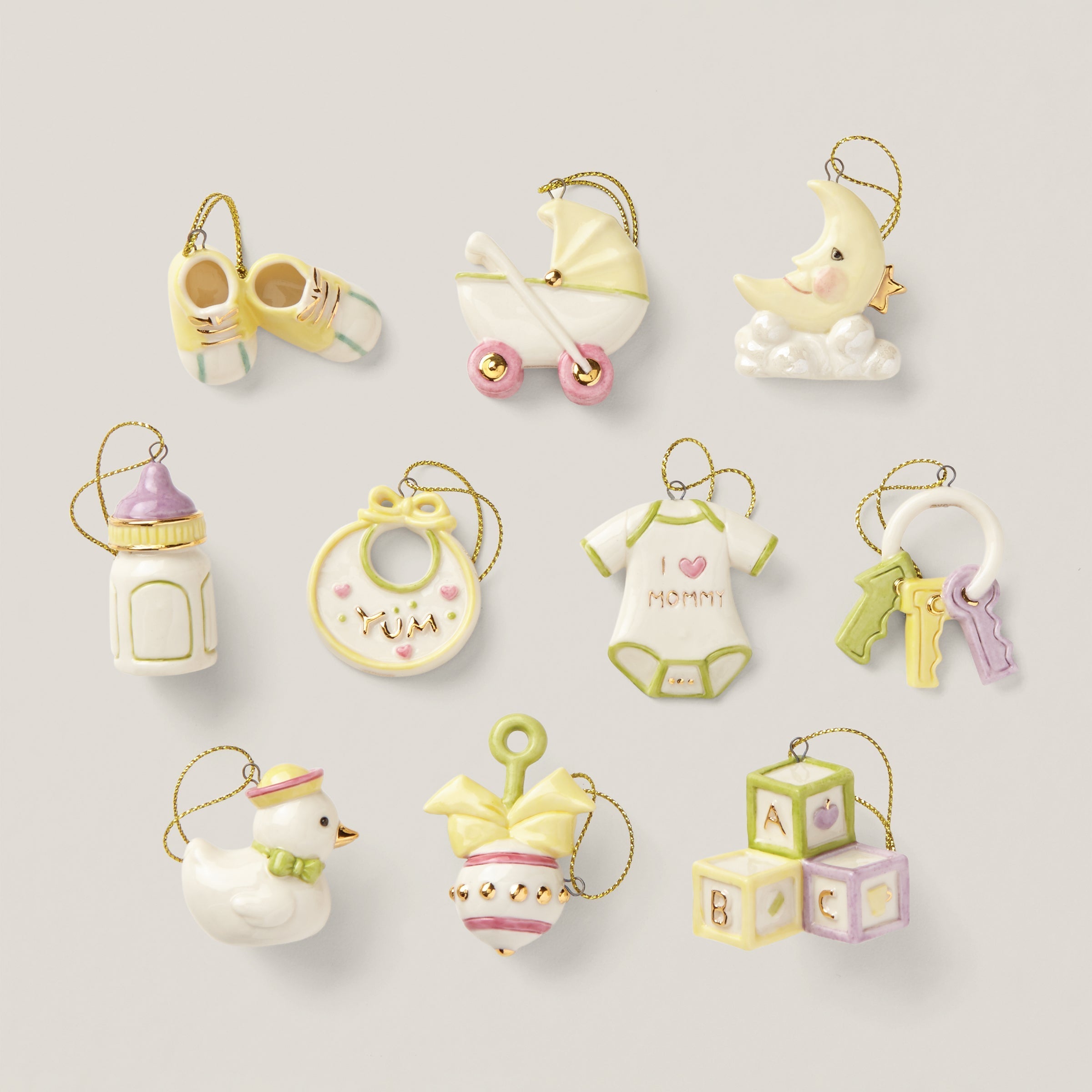 Lenox Fine Lenox Fine Baby Memories 10-Piece Mini Ornament Set