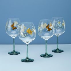Lenox Fine Lenox Fine Butterfly Meadow Balloon Wine Glasses, Set of 4