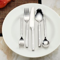 Alternative view of Lenox Fine Lenox Fine Shangrila Frosted 20-Piece Flatware Set