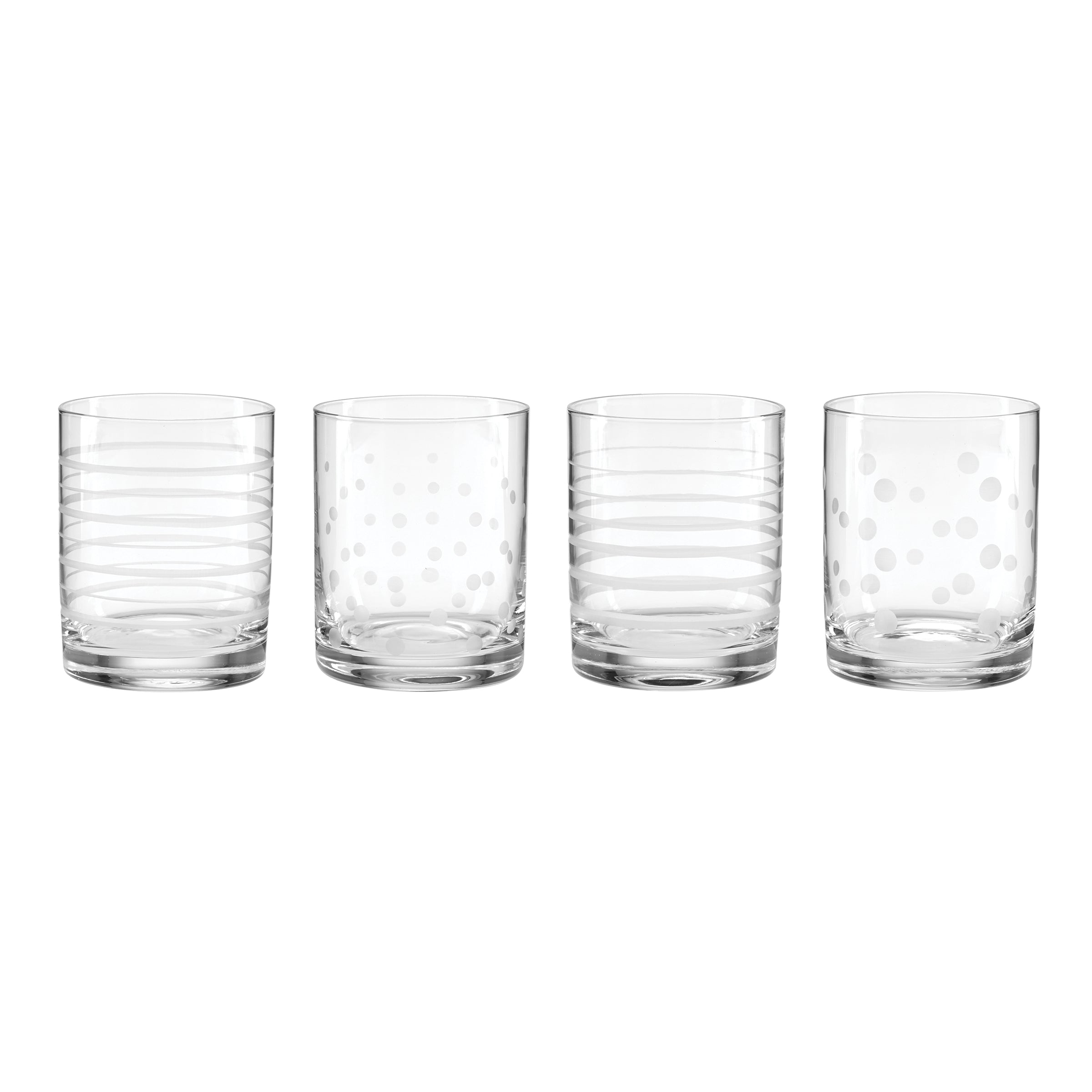 Lenox Fine Lenox Fine Mingle Double Old Fashion Glasses, Set of 4