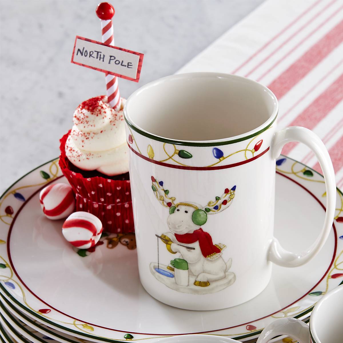 Lenox Fine Lenox Fine Merry Marcel Moose Mugs, Set of 4 - Image 4