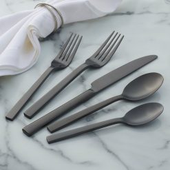 Alternative view of Lenox Fine Lenox Fine Chefs Table Midnight Matte 20-Piece Flatware Set