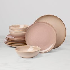 Lenox Fine Lenox Fine Organic Shades Clay 12-Piece Dinnerware Set