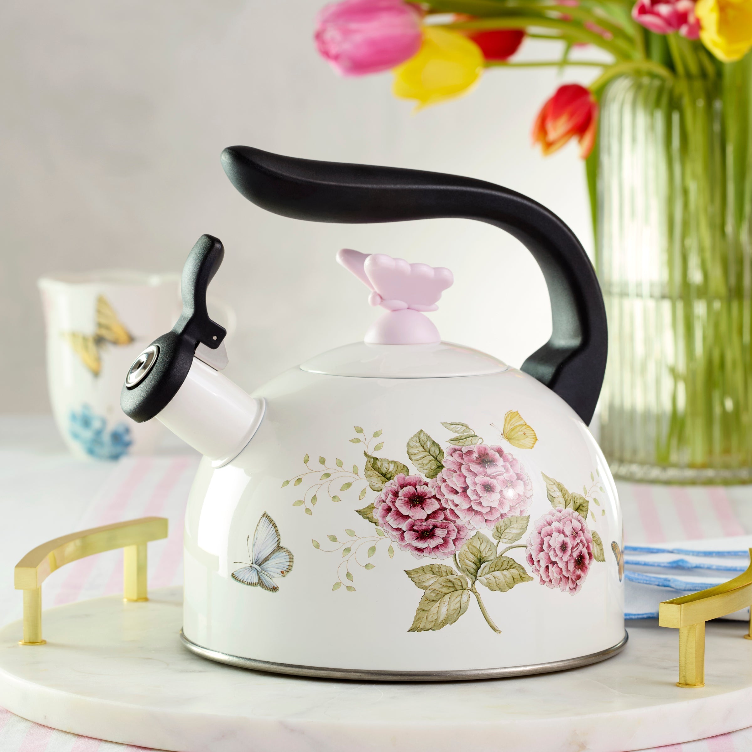 Lenox Fine Lenox Fine Butterfly Meadow Tea Kettle - Image 3