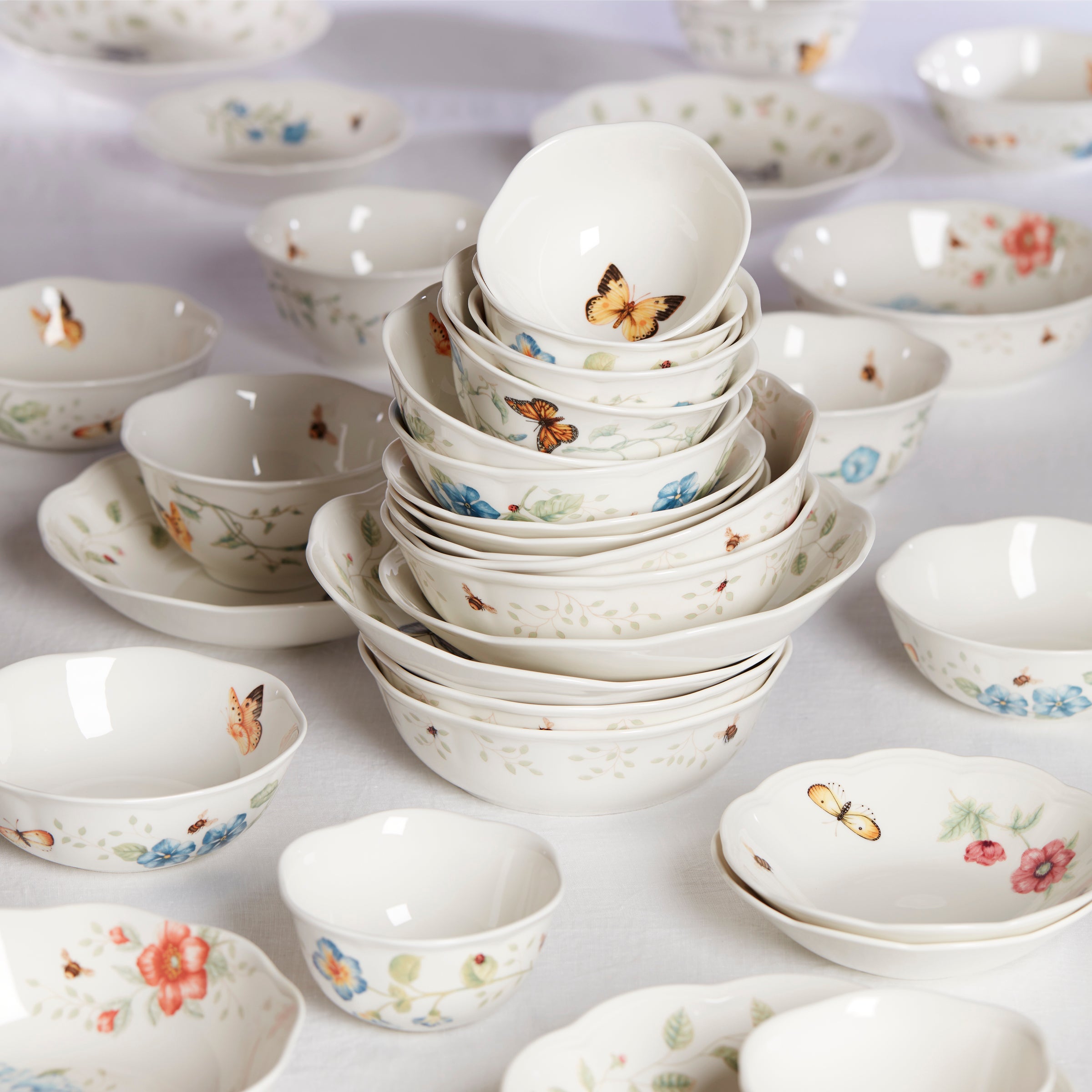Lenox Fine Lenox Fine Butterfly Meadow Dessert Bowl - Image 4