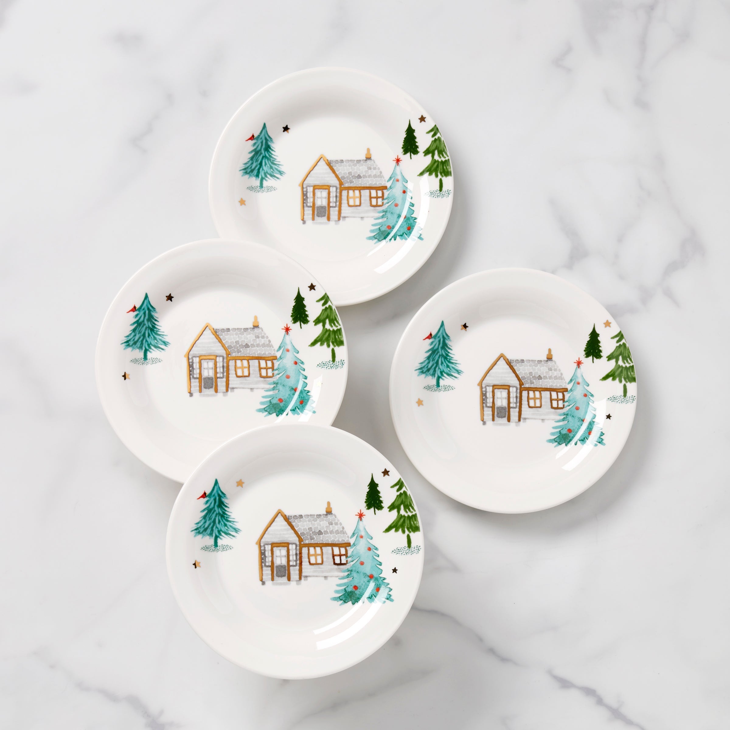 Lenox Fine Lenox Fine Balsam LaneTidbit Plates, Set of 4