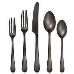 Lenox Fine Lenox Fine Mirabella Gunmetal Satin 30-Piece Flatware Set