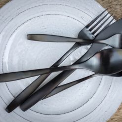 Lenox Fine Lenox Fine Averie Black Satin 20-Piece Flatware Set