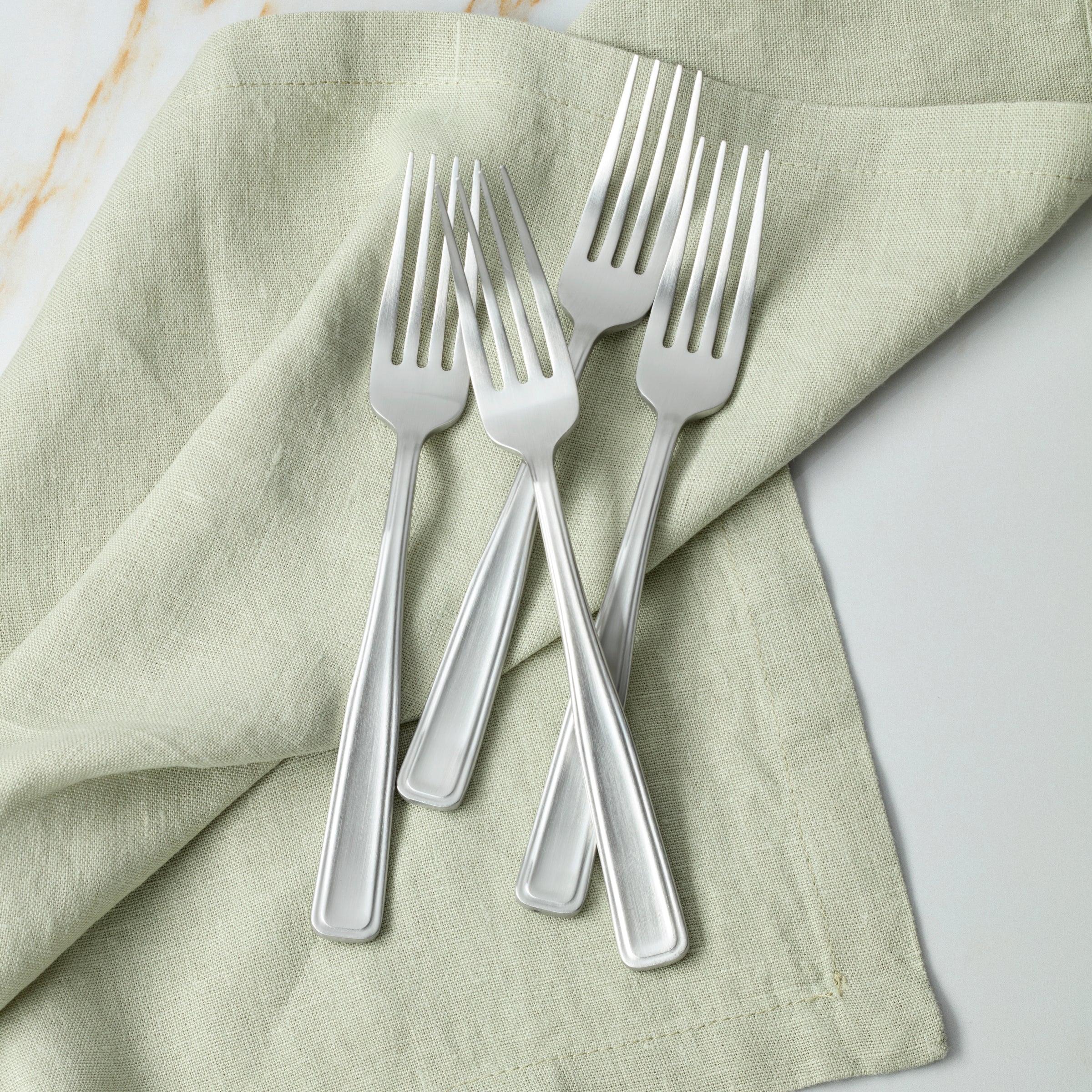 Lenox Fine Lenox Fine Reid Satin Dinner Forks, Set of 4 - Image 2