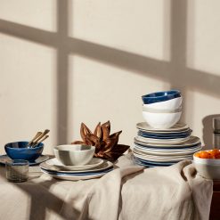 Alternative view of Lenox Fine Lenox Fine Bay Colors Blue 12-Piece Dinnerware Set