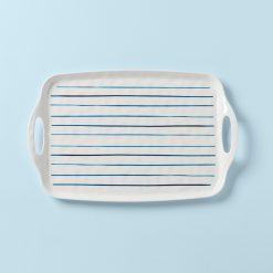 Lenox Fine Lenox Fine Blue Bay Melamine Handled Platter