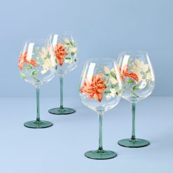Alternative view of Lenox Fine Lenox Fine Butterfly Meadow Holiday Balloon Glasses, Set of 4