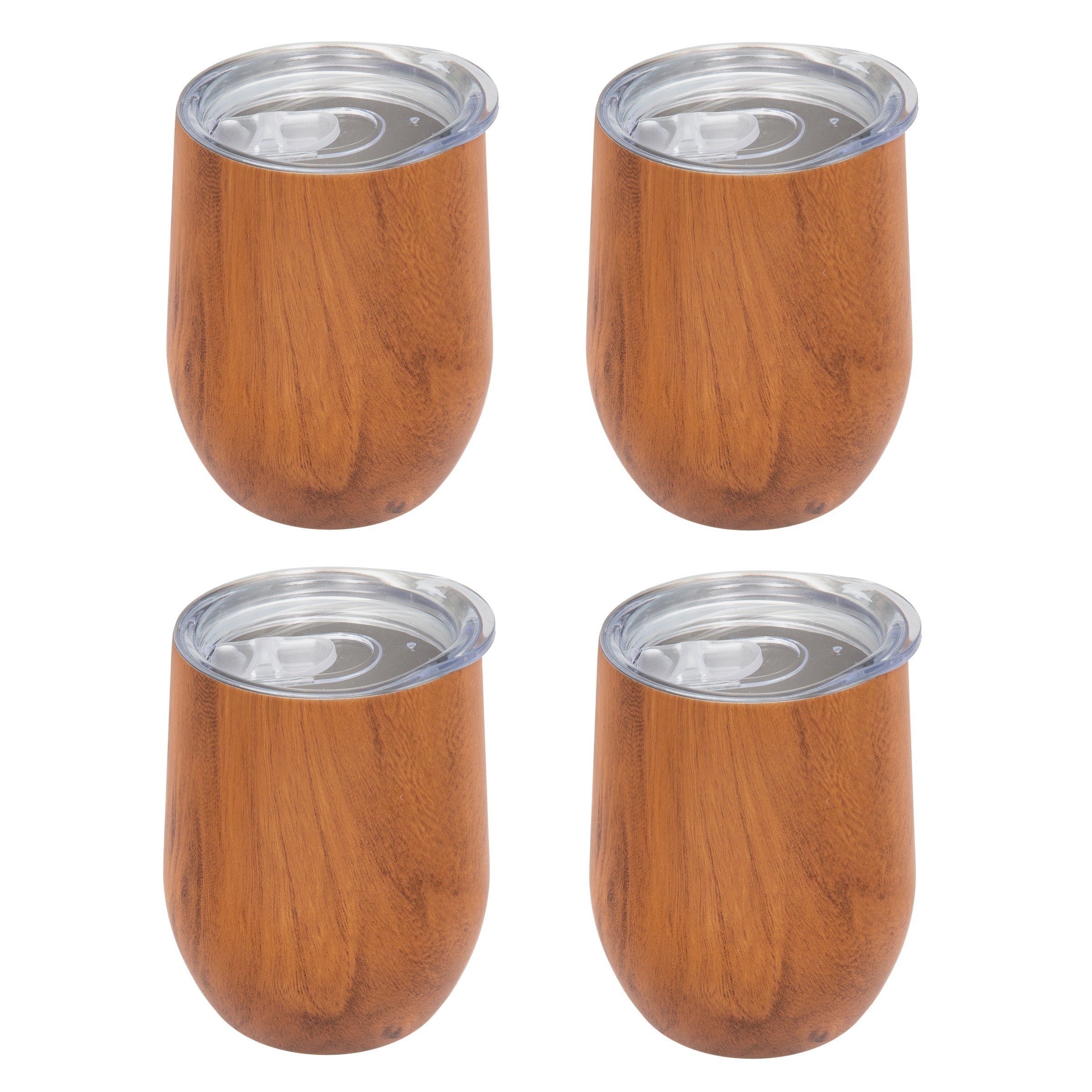 Lenox Fine Lenox Fine Insulated Woodgrain Wine Tumblers, Set of 4 - Image 5