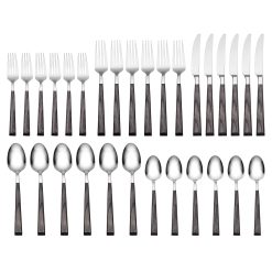 Lenox Fine Lenox Fine Coronado Charcoal 30-Piece Flatware Kit