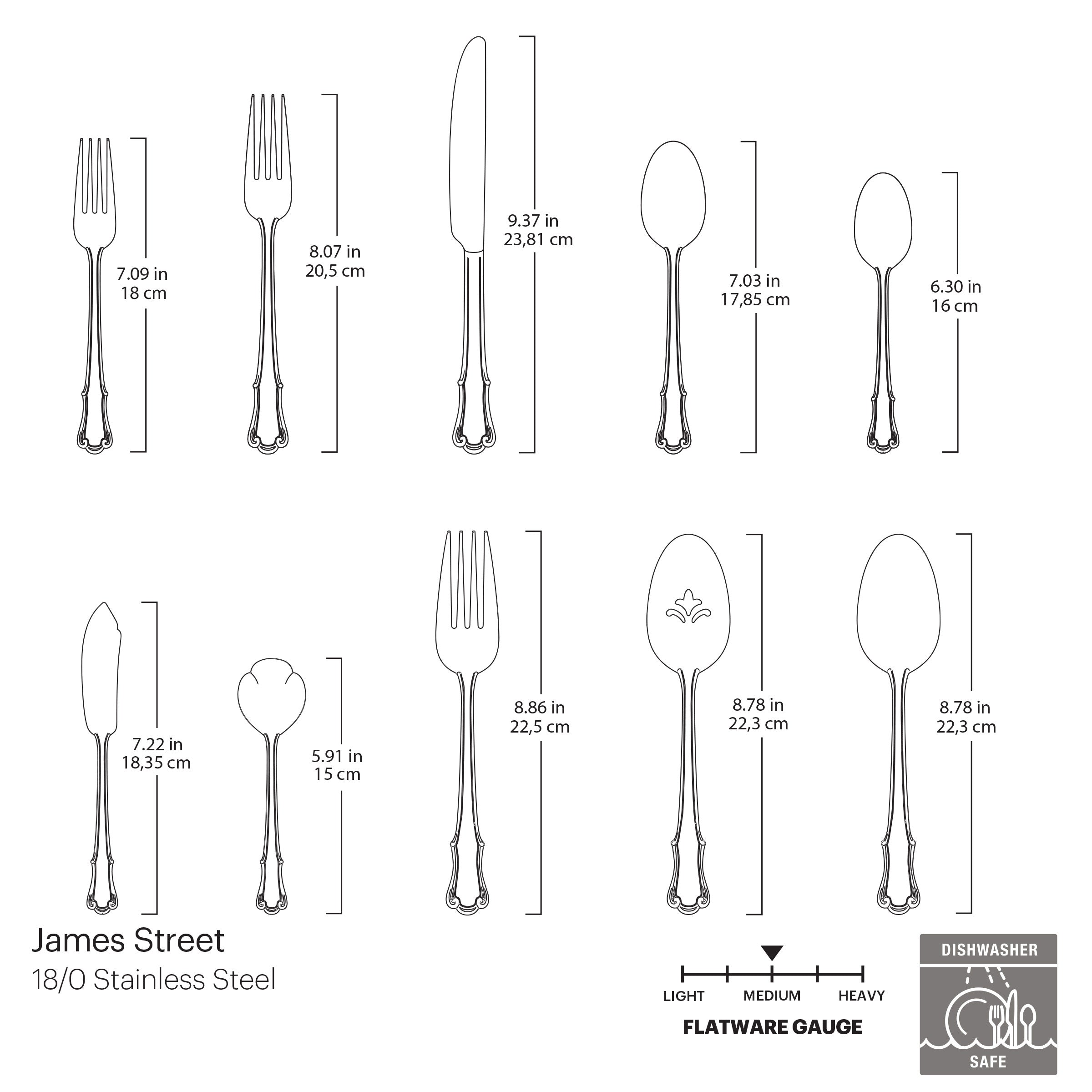 Lenox Fine Lenox Fine James Street 45-Piece Set Flatware - Image 6