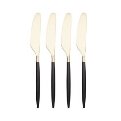 Lenox Fine Lenox Fine Gaze Black Champagne Satin Spreaders, Set of 4