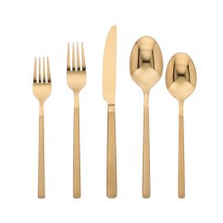 Lenox Fine Lenox Fine Kenton Gold Sand 30-Piece Flatware Set