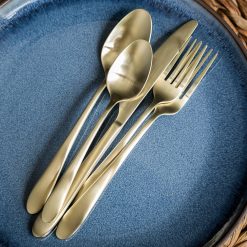 Lenox Fine Lenox Fine Poet Champagne Satin 20-Piece Flatware Set