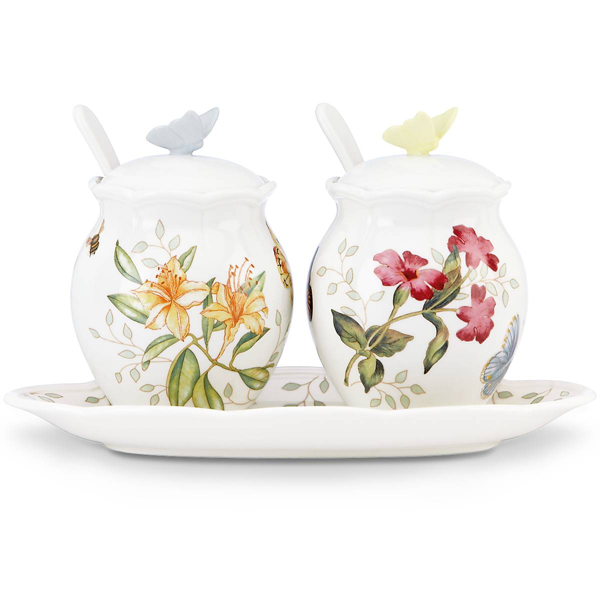 Lenox Fine Lenox Fine Butterfly Meadow 5-Piece Condiment Set - Image 4
