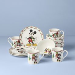 Lenox Fine Lenox Fine Disney Holiday 12-Piece Dessert Set