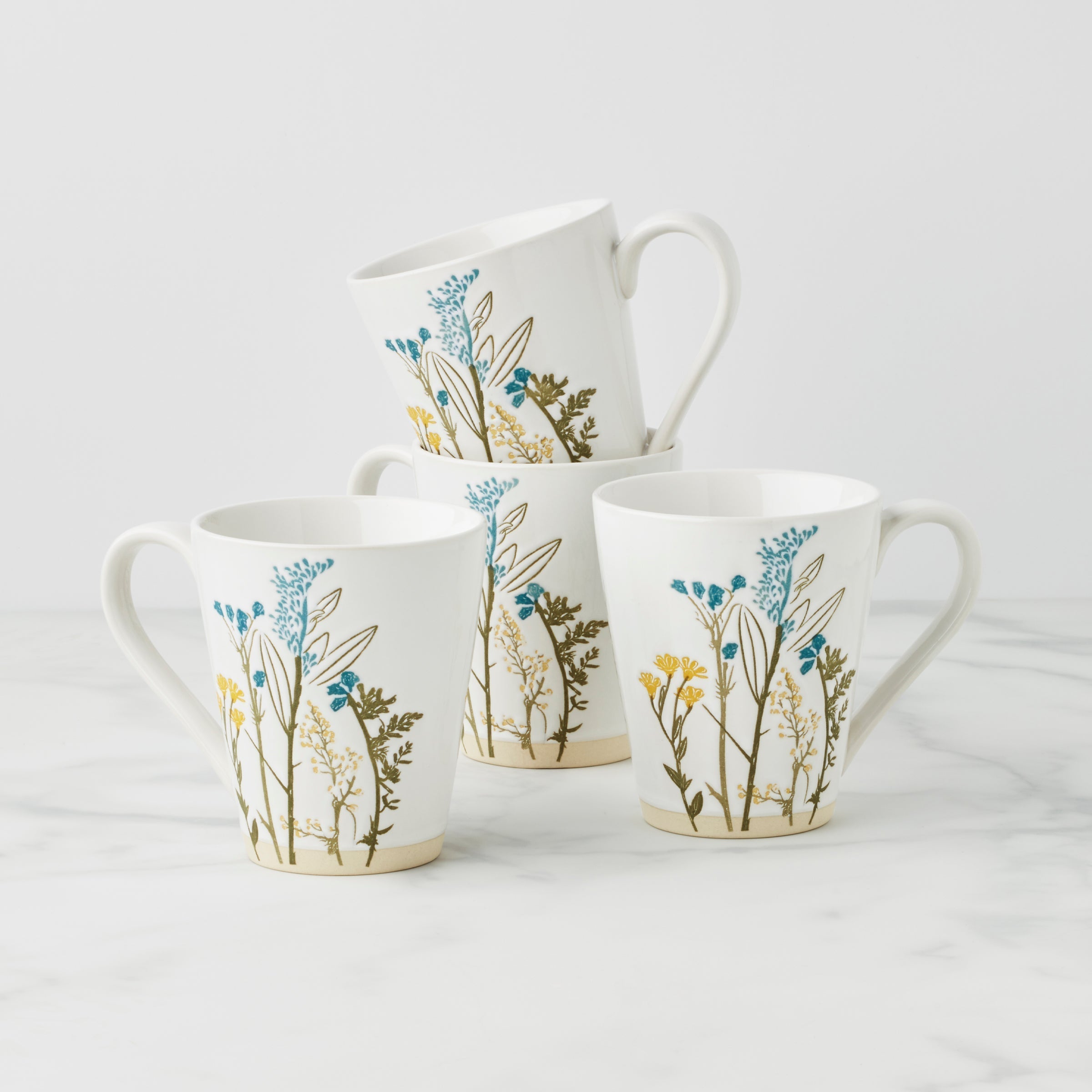Lenox Fine Lenox Fine Wildflowers Mugs, Set of 4