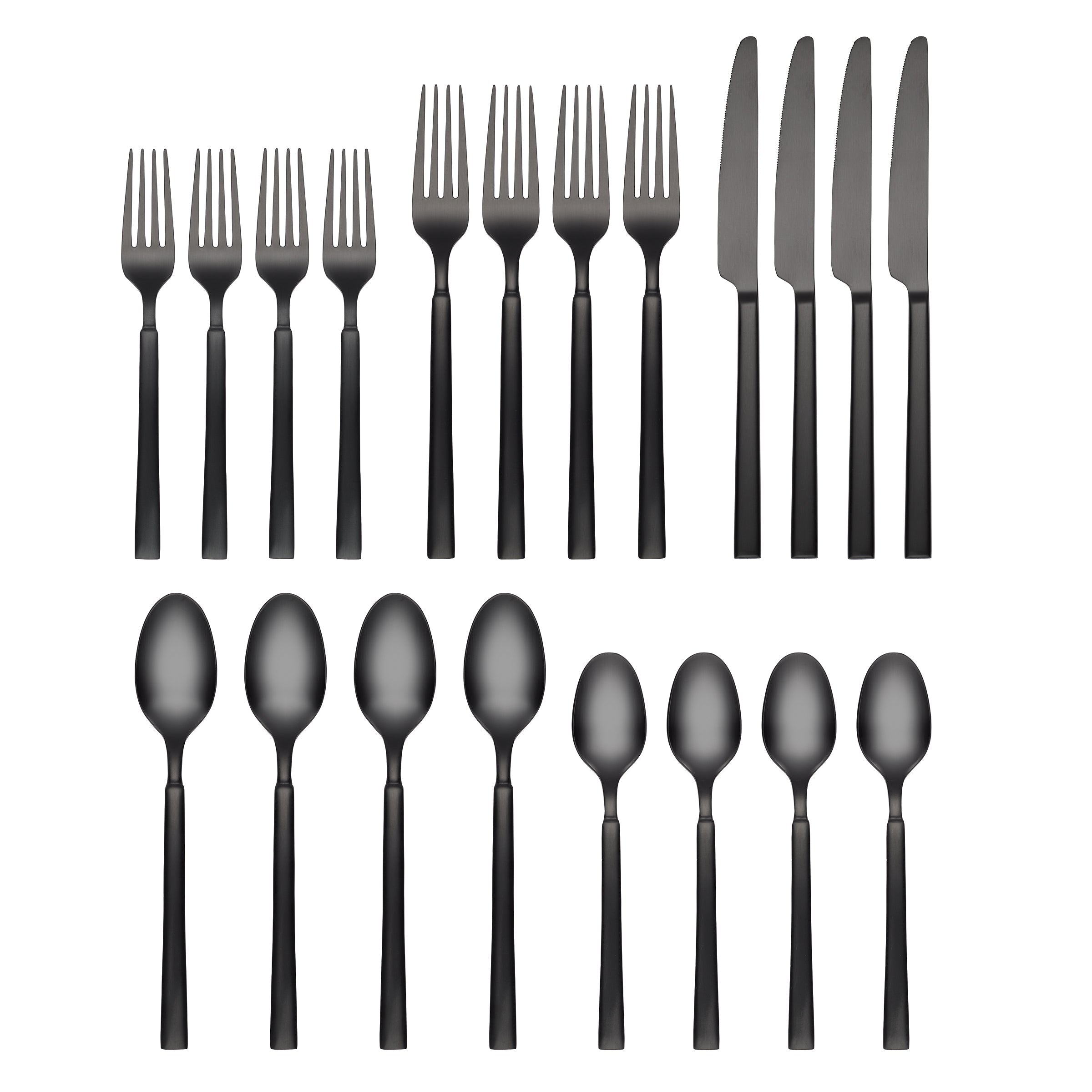 Lenox Fine Lenox Fine Gailann Black Satin 20-Piece Flatware Set - Image 2