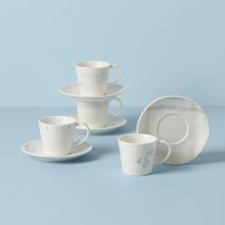 Lenox Fine Lenox Fine Oyster Bay 8-Piece Espresso Cup & Saucer Set