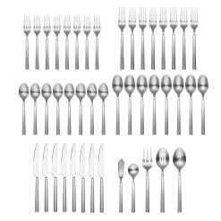 Alternative view of Lenox Fine Lenox Fine Gailann Satin 45-Piece Flatware Set with Caddy