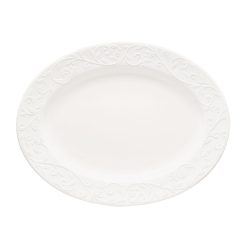 Lenox Fine Lenox Fine Opal Innocence Carved Oval Platter