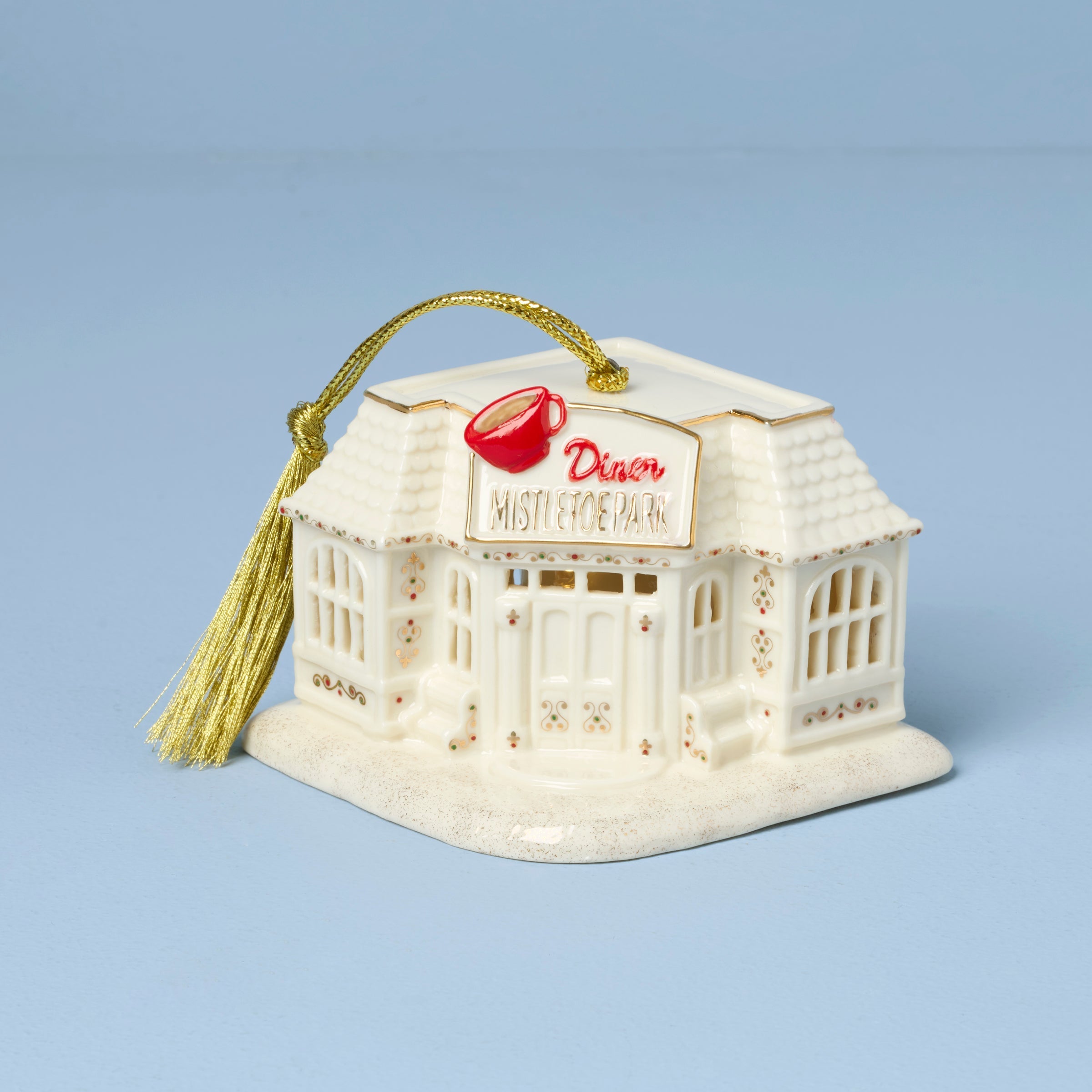 Lenox Fine Lenox Fine Mistletoe Park Diner Lit Ornament