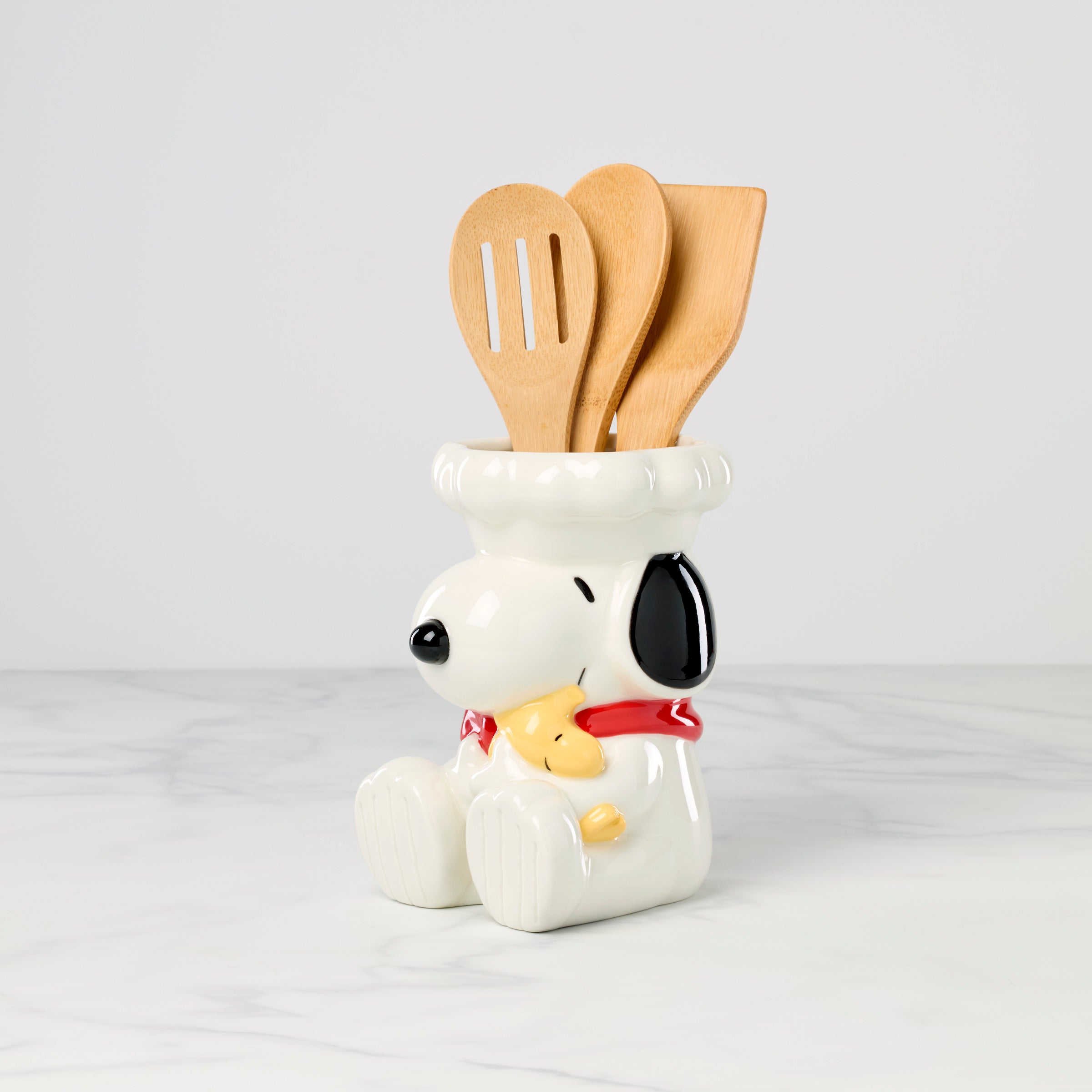 Lenox Fine Lenox Fine Chef Snoopy Figural Utensil Crock 4-Piece Set - Image 2