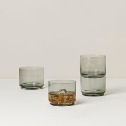 Alternative view of Lenox Fine Lenox Fine Tuscany Classics Stackable Smoke Short Glasses,  Set of 4