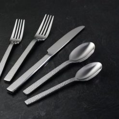 Alternative view of Lenox Fine Lenox Fine Chefs Table Hammered 45-Piece Flatware Set
