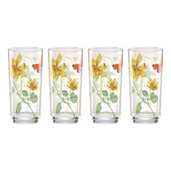 Lenox Fine Lenox Fine Butterfly Meadow Decal Highball, Set of 4