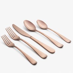 Lenox Fine Lenox Fine Rhiannon Copper Satin 20-Piece Flatware Set
