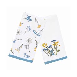 Lenox Fine Lenox Fine Wildflowers Embroidered Kitchen Towels, Set of 2