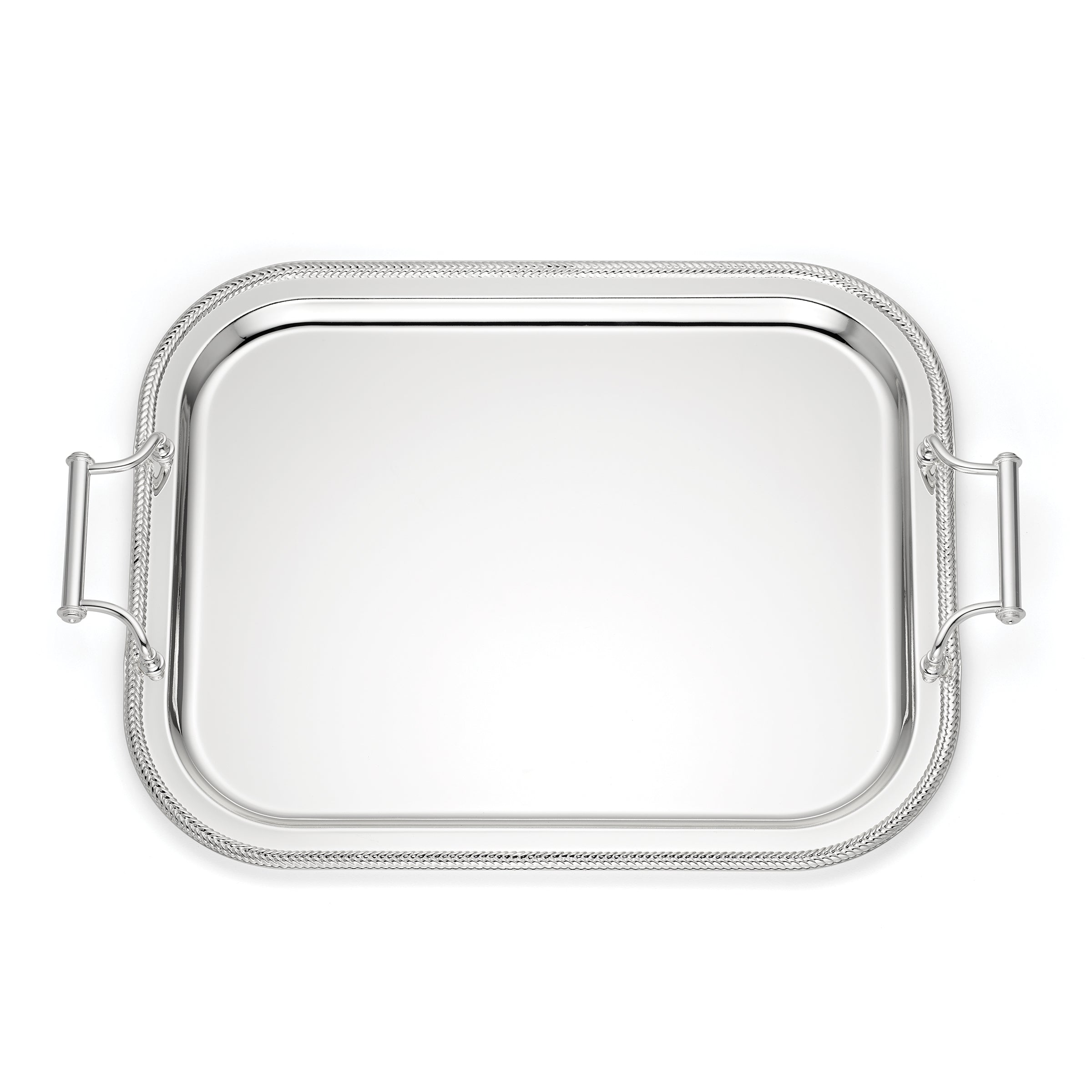 Lenox Fine Lenox Fine Silverplate Rectangular Tray With Handles