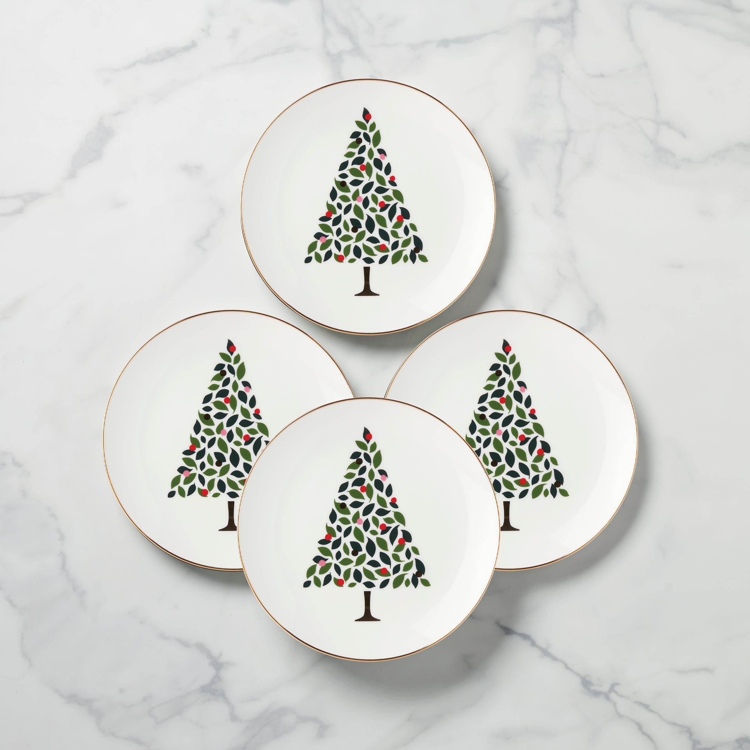 Lenox Fine Lenox Fine Evergreen Accent Plates, Set of 4