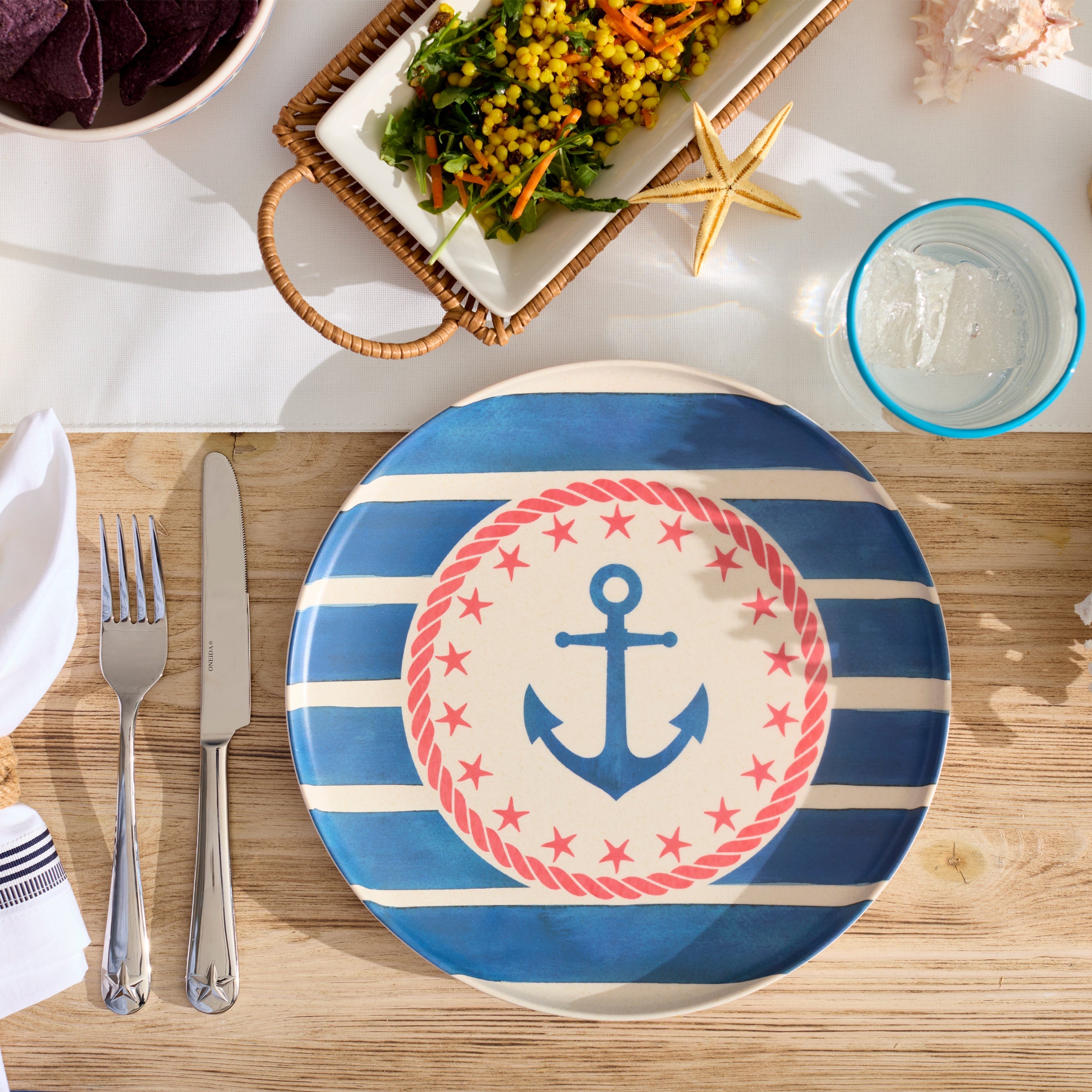 Lenox Fine Lenox Fine 24 Seven Melamine Aweigh We Go 24-Piece Dinnerware Set - Image 6