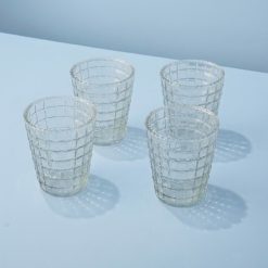 Lenox Fine Lenox Fine Ruffle Glass Lattice Tumblers, Set of 4