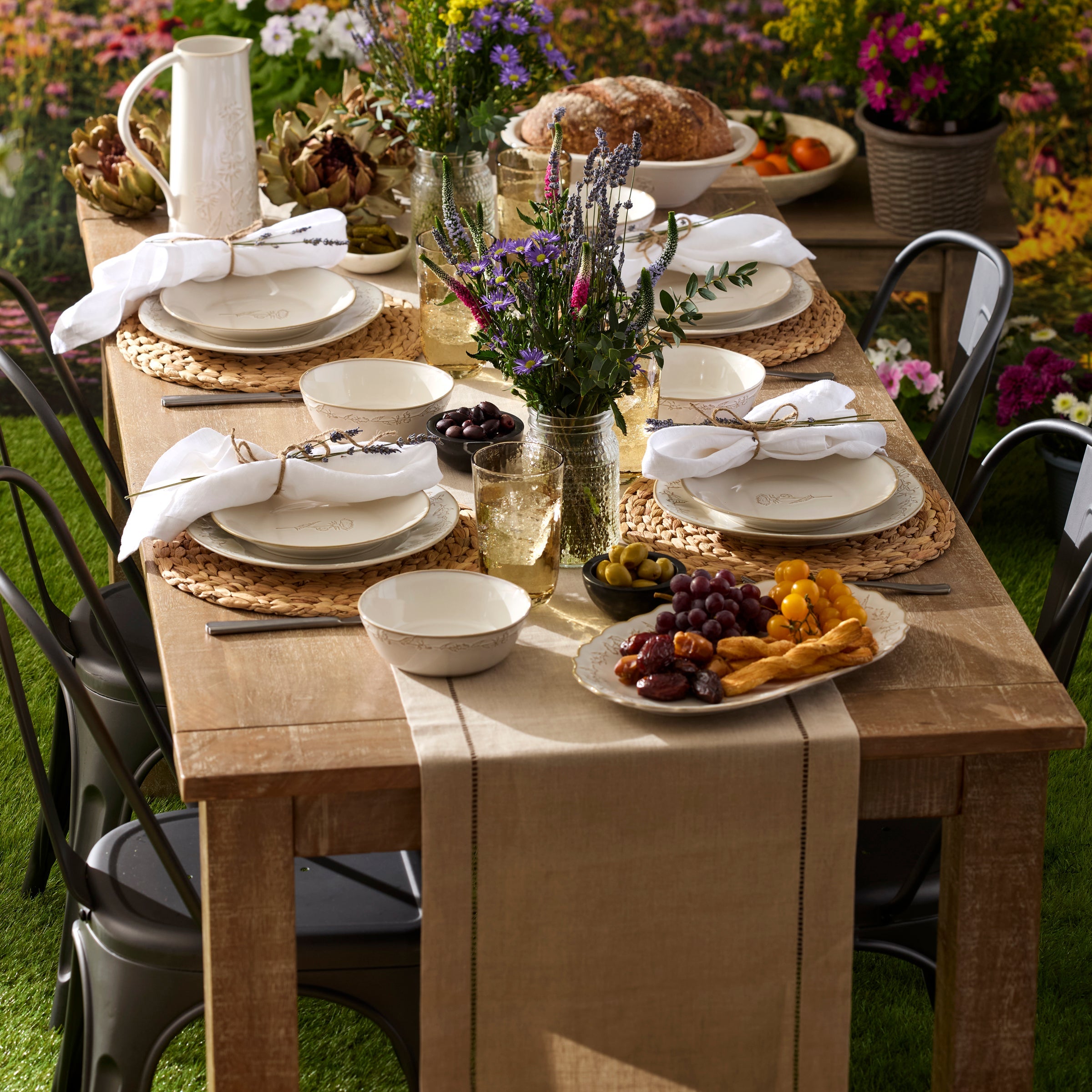 Lenox Fine Lenox Fine Homespun 12-Piece Dinnerware Set - Image 2