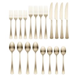 Alternative view of Lenox Fine Lenox Fine Morgan Champagne Satin 20-Piece Flatware Set