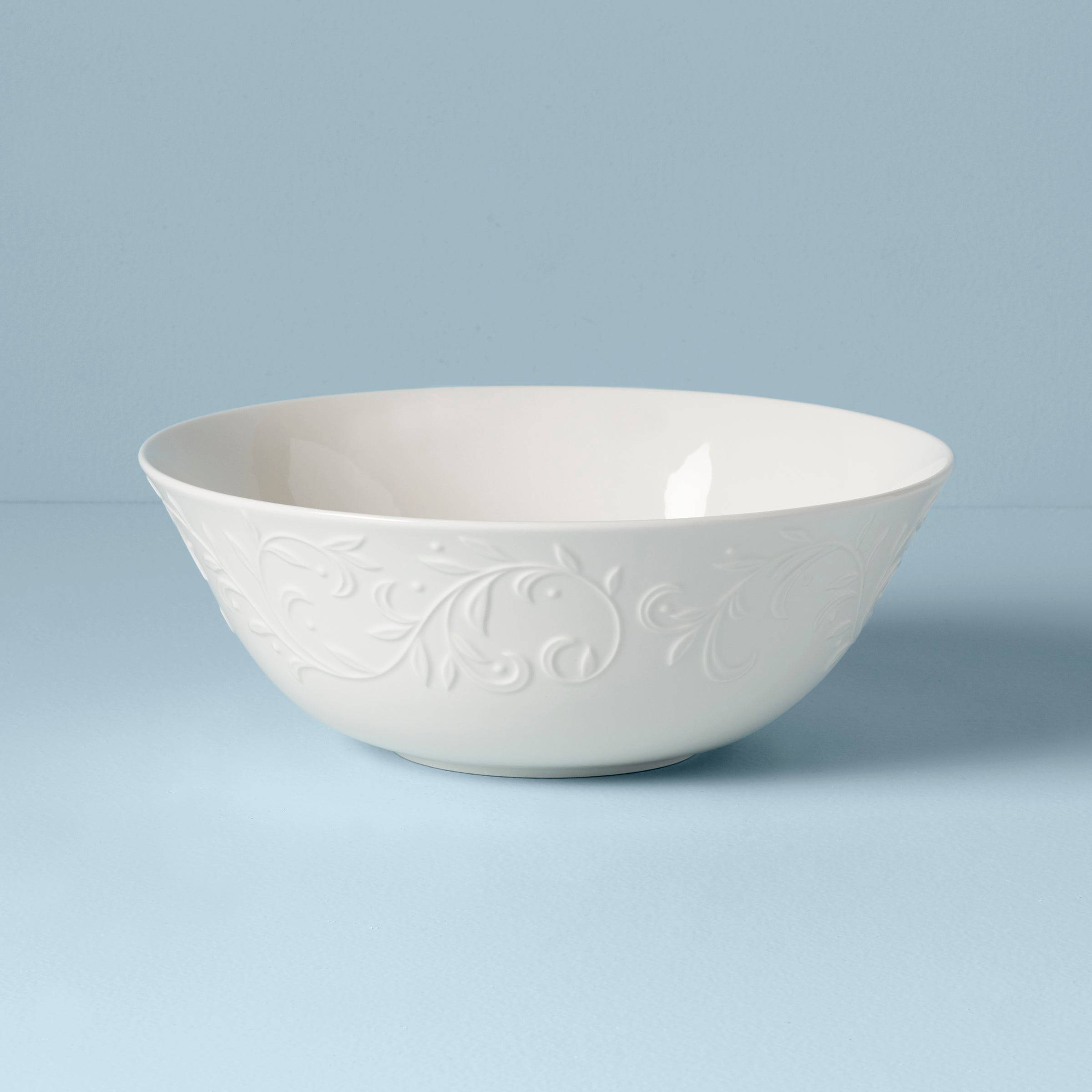 Lenox Fine Lenox Fine Opal Innocence Carved Serving Bowl