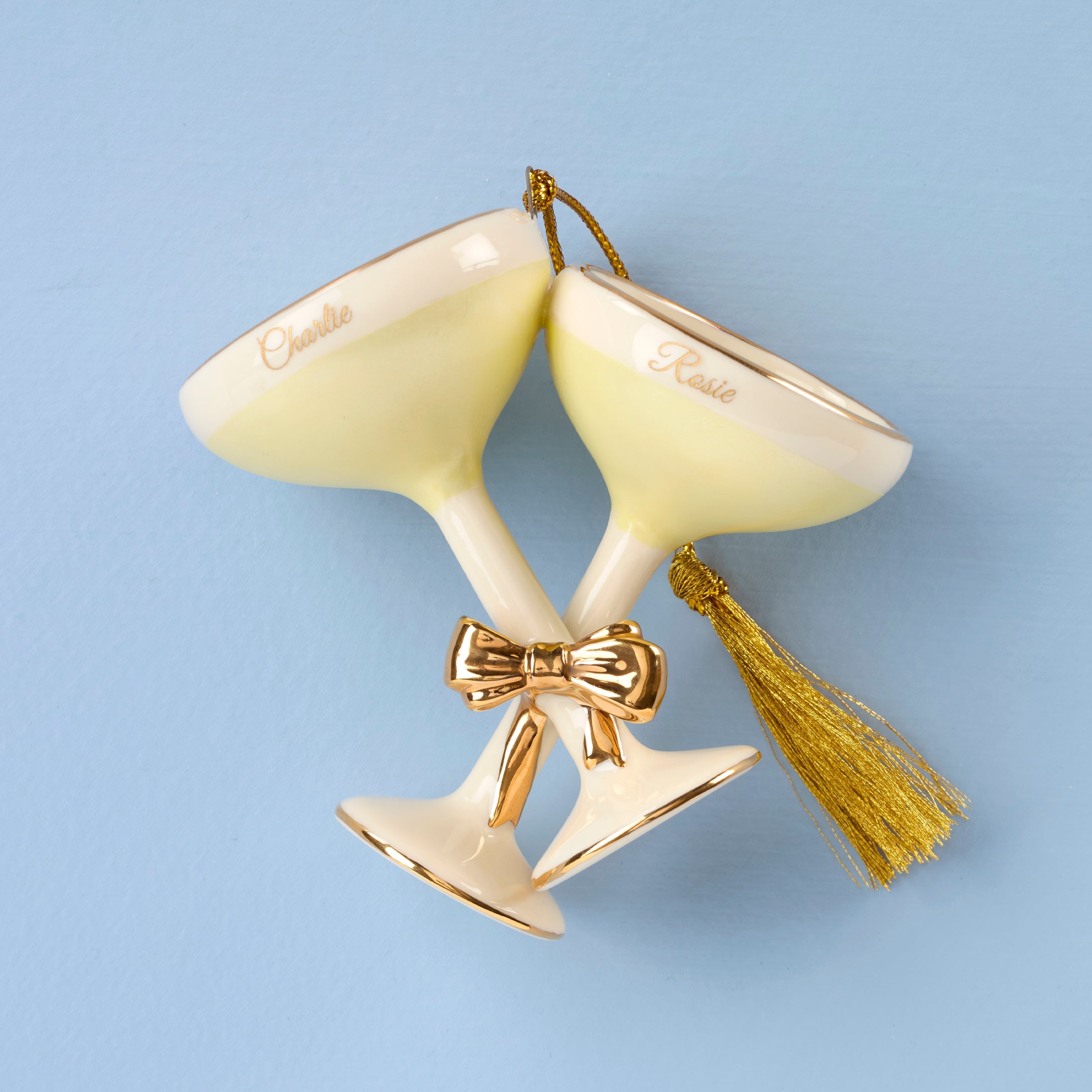 Lenox Fine Lenox Fine Personalized Champagne Glasses Ornament