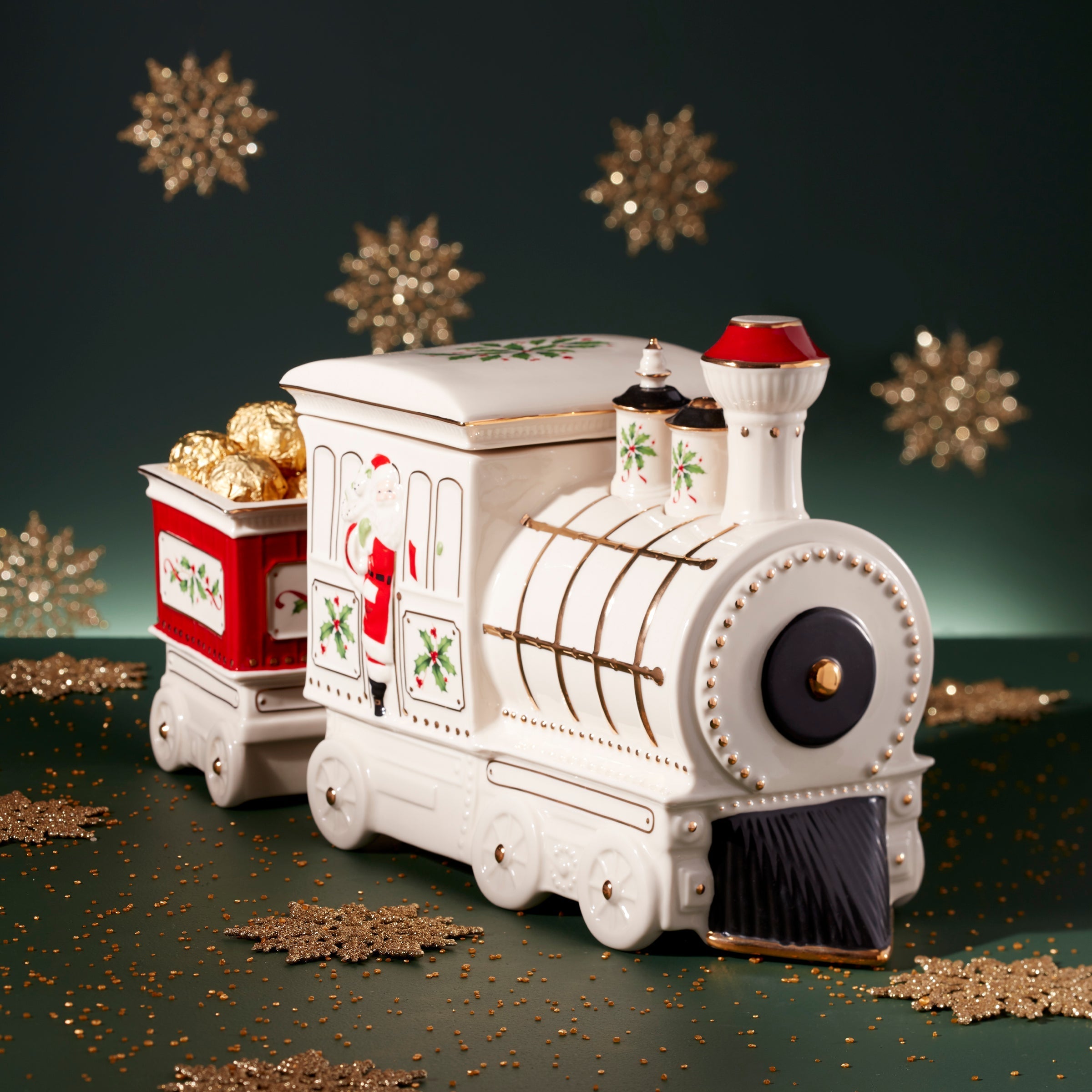 Lenox Fine Lenox Fine Holiday Train 5-Piece Serving Set - Image 3
