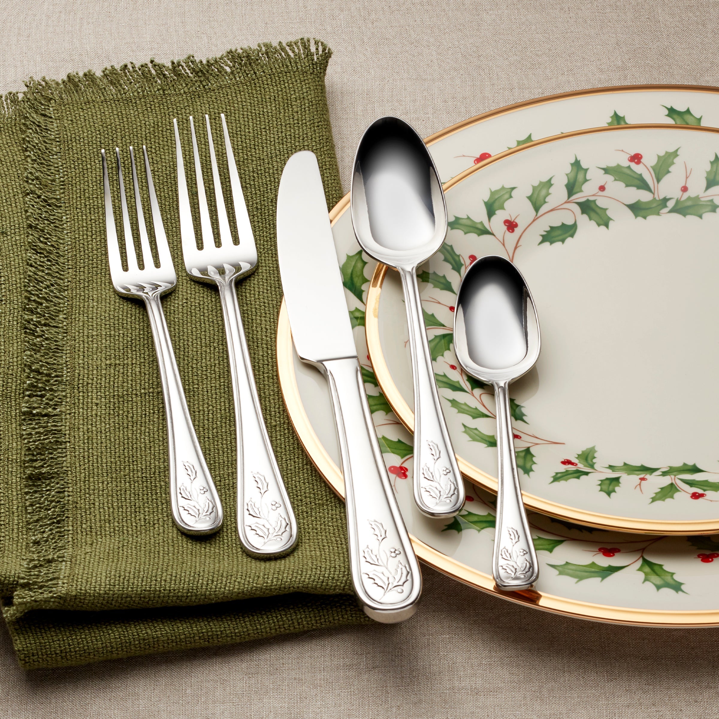 Lenox Fine Lenox Fine Holiday 65-Piece Flatware Set - Image 5