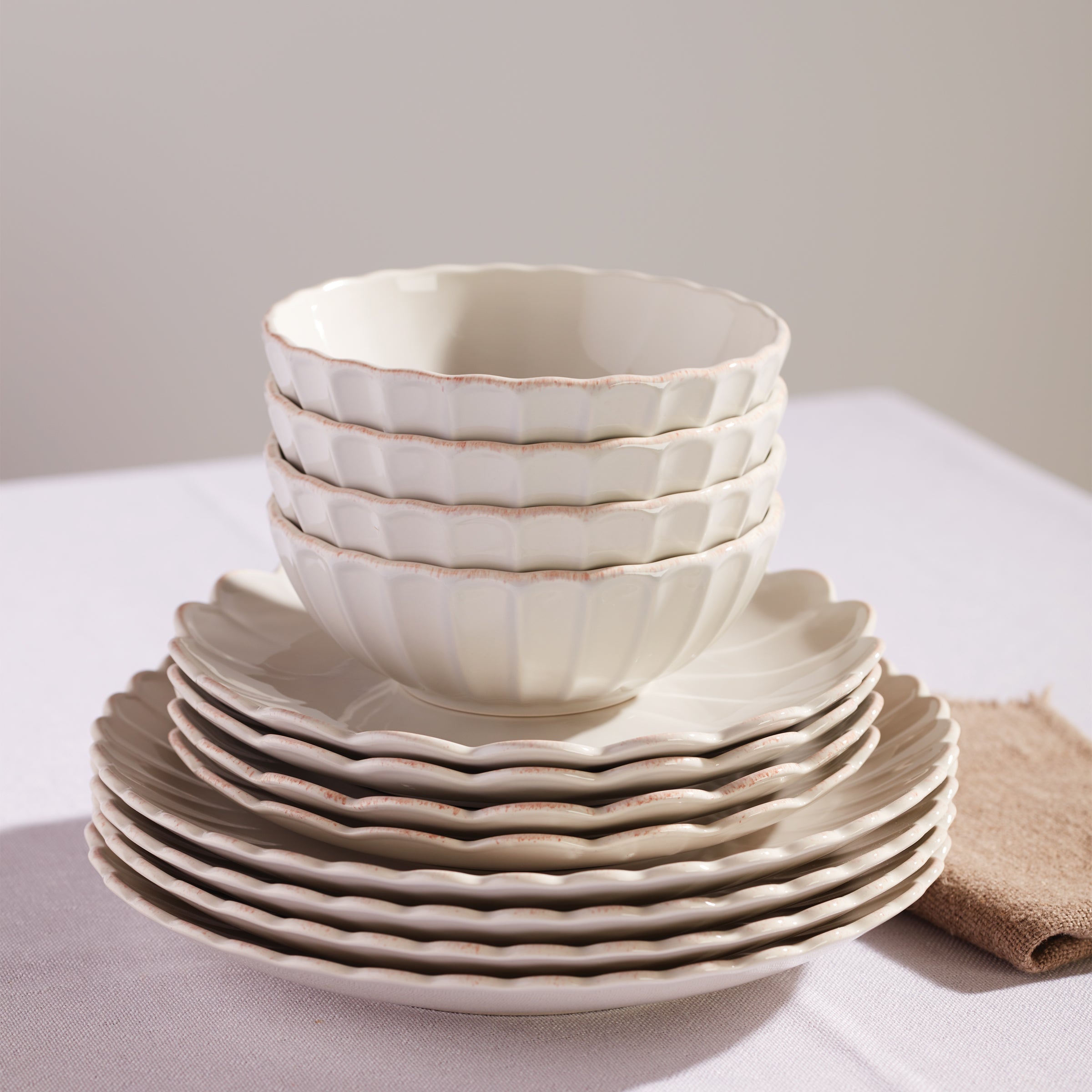 Lenox Fine Lenox Fine French Perle Scallop White All-Purpose Bowls, Set of 4 - Image 11